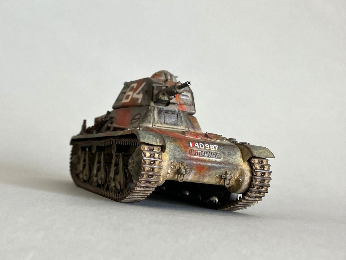 nekomanmaok's tweet photo. H39くん画像その3
#戦車模型 #scalemodels #模型戦車道 #プラモデル #H39 #TAMIYA https://t.co/hMLuxETUJa