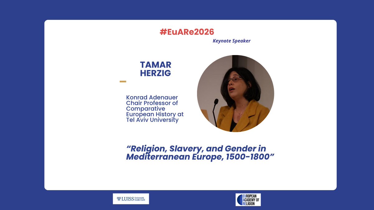 eu_are's tweet image. 🎙️Meet the #keynote speakers of #EuARe2026.

Through perspectives from theology, law, history, and the social sciences, they will address this year’s theme: &quot;Religion and (In)Equalities&quot;.

Discover our keynote speakers here👉bit.ly/4ipybhD

#KeynoteLectures #Rome