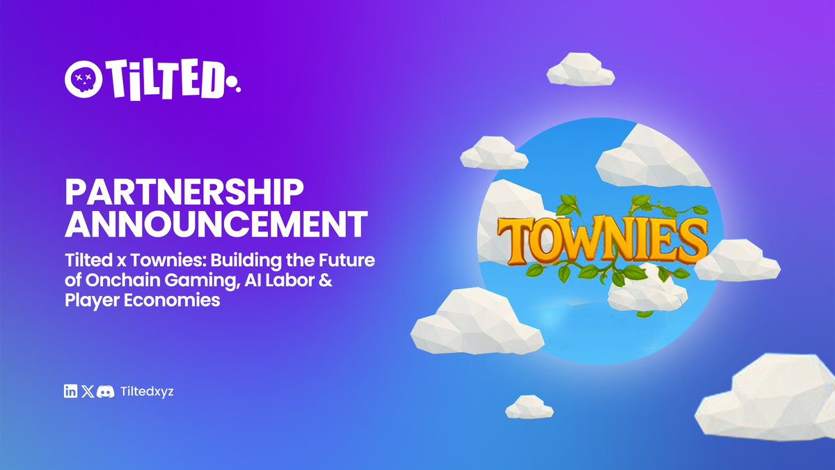 tiltedxyz's tweet image. 🚀 Tilted x Townies is here — merging onchain world-building with AI-powered creator economies.

@Townies_ Base-native 3D city-builder now connects with Tilted’s real-time tagging, AI data labor, and clip-to-earn ecosystem. 

Players can build, expand, and strategize — while…