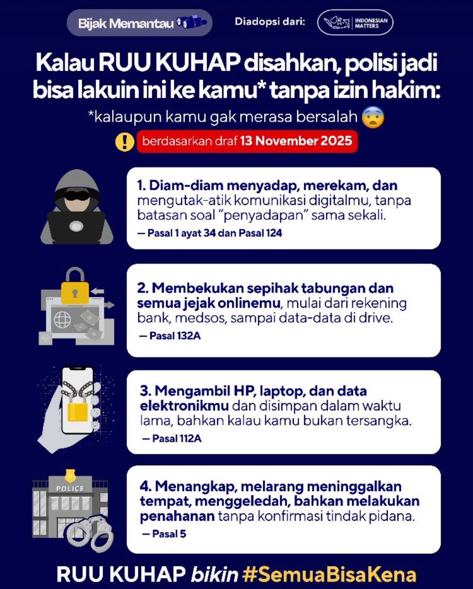 markyourhaert's tweet image. ??? hello isn’t indonesia a democracy why are we under dictatorship like this ???

#tolakruukuhap #semuabisakena #tolakrkuhap
