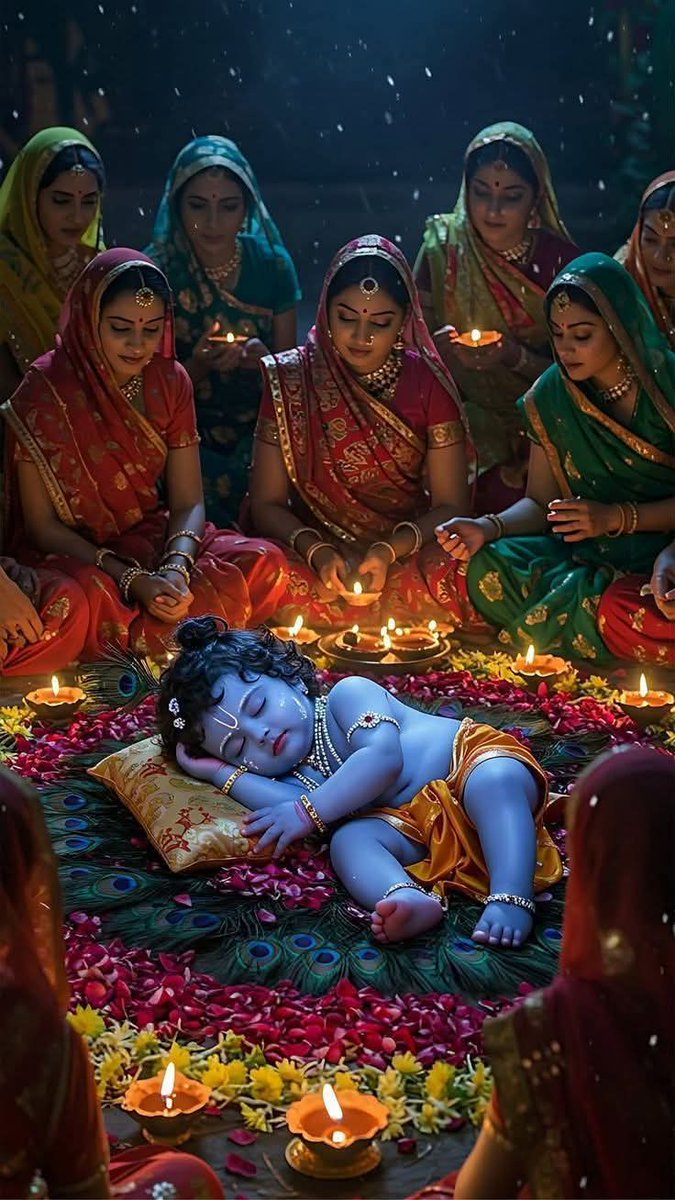 arun_shukla__'s tweet image. &quot;भगवान कृष्ण के बाल रूप की दिव्यता 🌸✨! शांति, भक्ति और प्रेम का प्रतीक यह दृश्य मन को छू जाता है। उनकी माखन चोरी और गोपियों के साथ खेलने की कहानियां आज भी हमें मोहित करती हैं। भगवान कृष्ण की बाल लीलाएं हमें जीवन की सच्चाई और प्रेम की शक्ति का पाठ पढ़ाती हैं। 💫 #भगवान_कृष्ण…