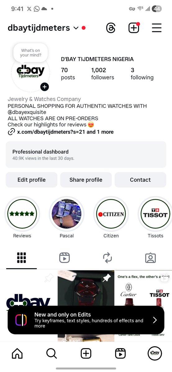 mideeeeeeee's tweet image. We just crossed 1k followers on Instagram, and we’re now very close to hitting 1k here on X as well.
Thank y&apos;all  for the support, it means a lot to our brand

Please kindly follow @dbaytijdmeters to stay updated on the latest collections, pre-orders, and Deliveries, Love y&apos;all❤️