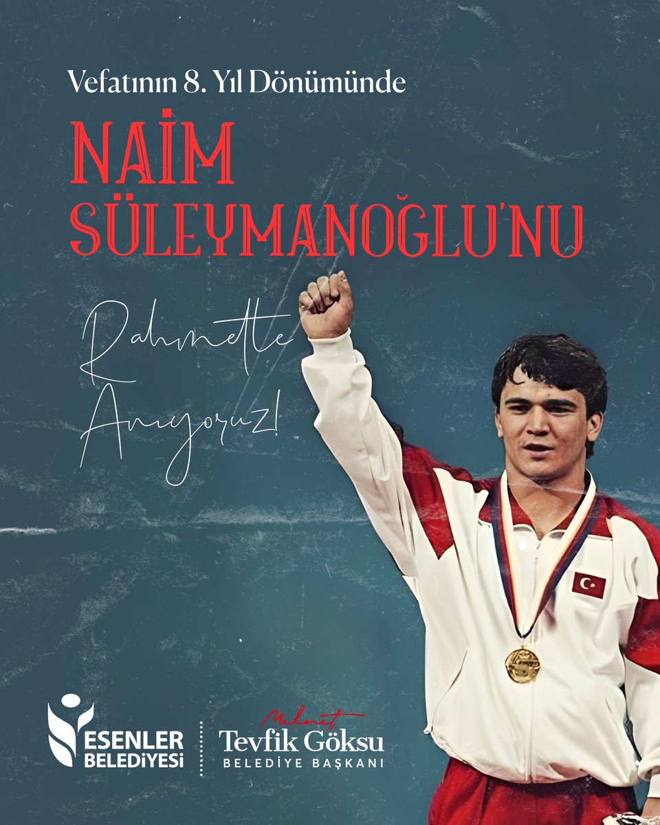O, kaldırdığı her ağırlıkla sadece halteri değil; bir milletin umudunu da ayağa kaldırıyordu.

Rahmetle yâd ediyorum.
İnancı, mücadelesi ve destansı zaferleriyle Naim Süleymanoğlu, daima milletimizin hafızasında ve kalbinde yaşayacak.