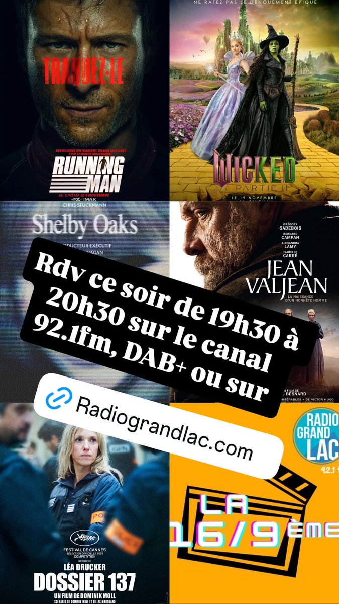 LA 16/9EME ce soir de 19h30 à 20h30
Lien : radiograndlac.com