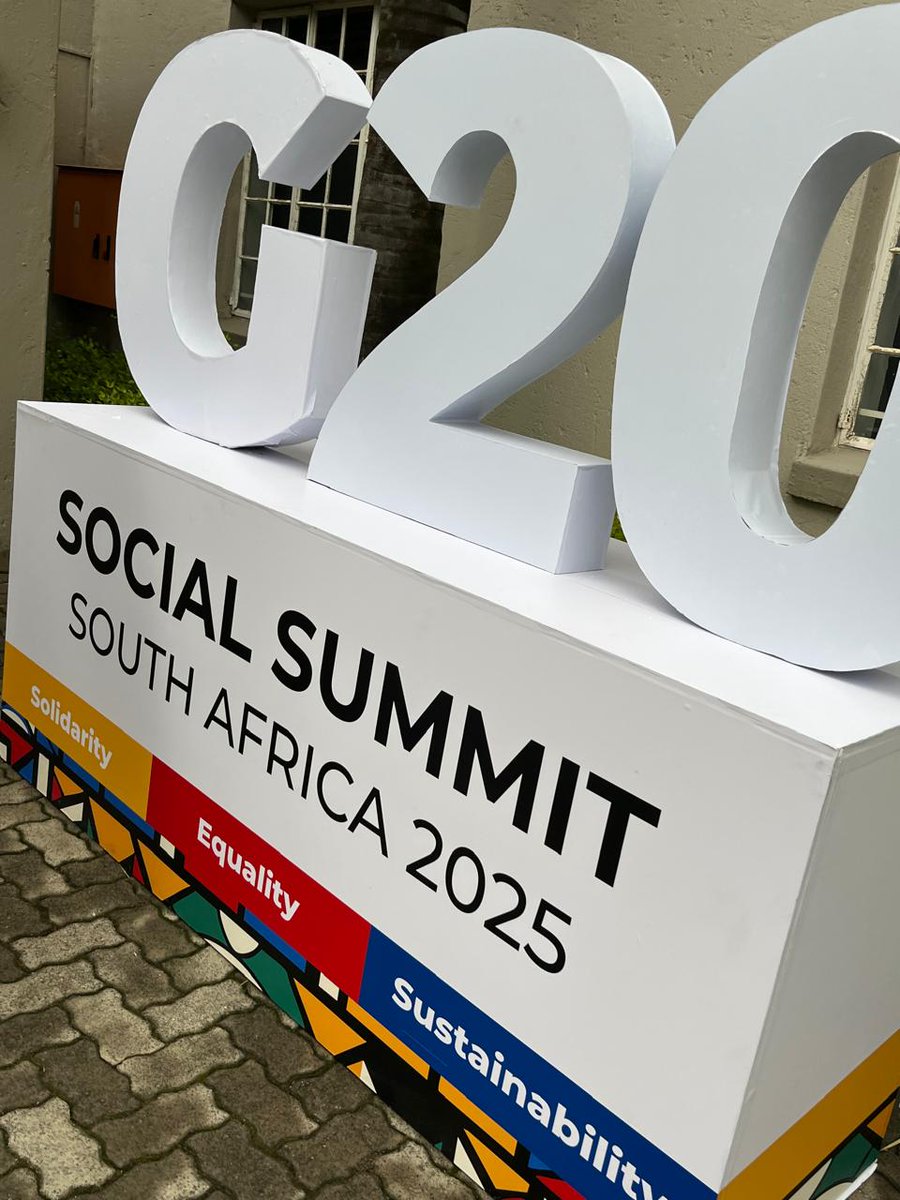 We are at the #G20 Social Summit, raising one clear demand: put social protection for ALL at the centre of the global agenda.

No more half-measures. No more leaving millions behind.

A dignified life requires income support, quality public services, and a defined social