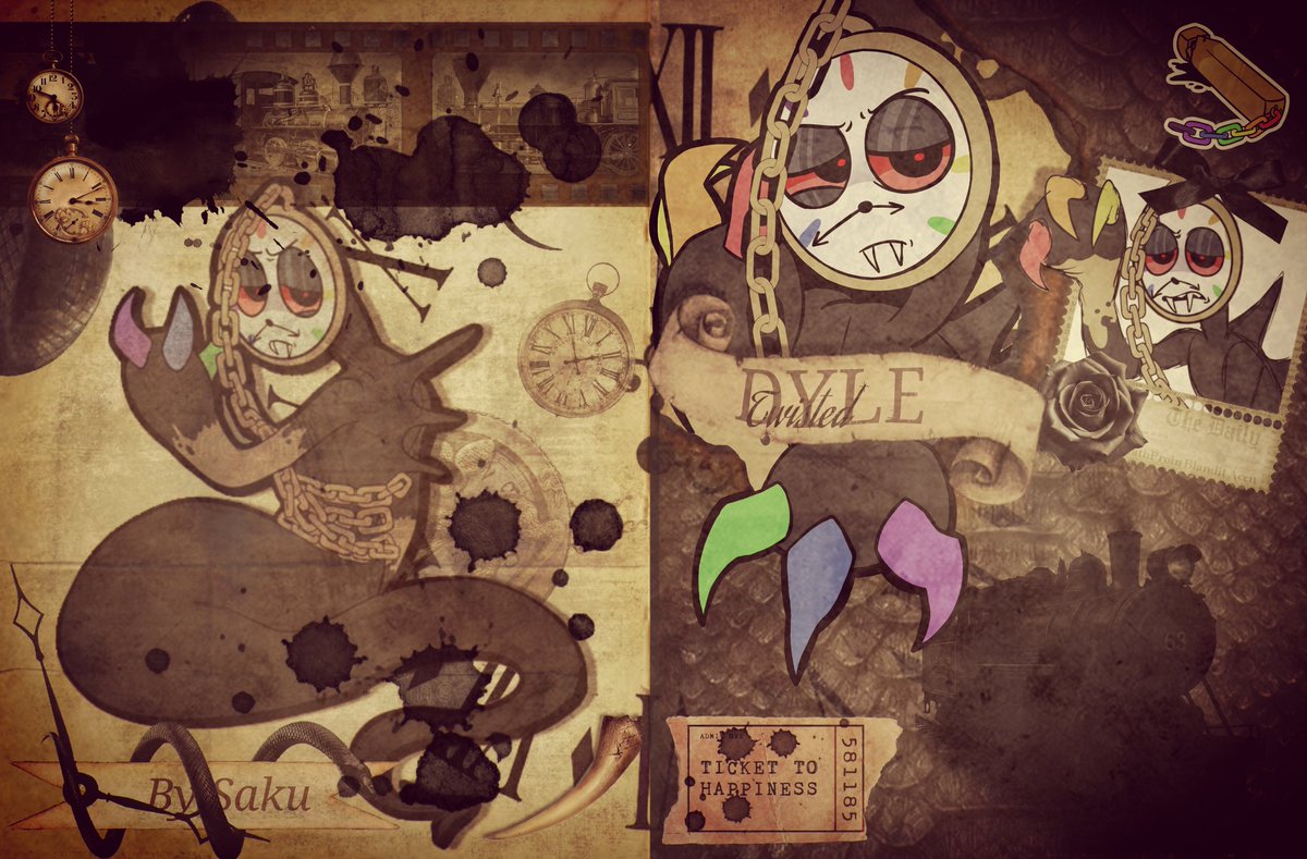 Ellathegato's tweet image. Dyle &amp;amp; Twisted Dyle Layouts i made but I&apos;m new at it so not that good lmao. Twisted Dyle was requested by @GlitchyDaFlower ! #dyle #twisteddyle #layout #wallpaper #dandysworld #dyledw #aesthetic