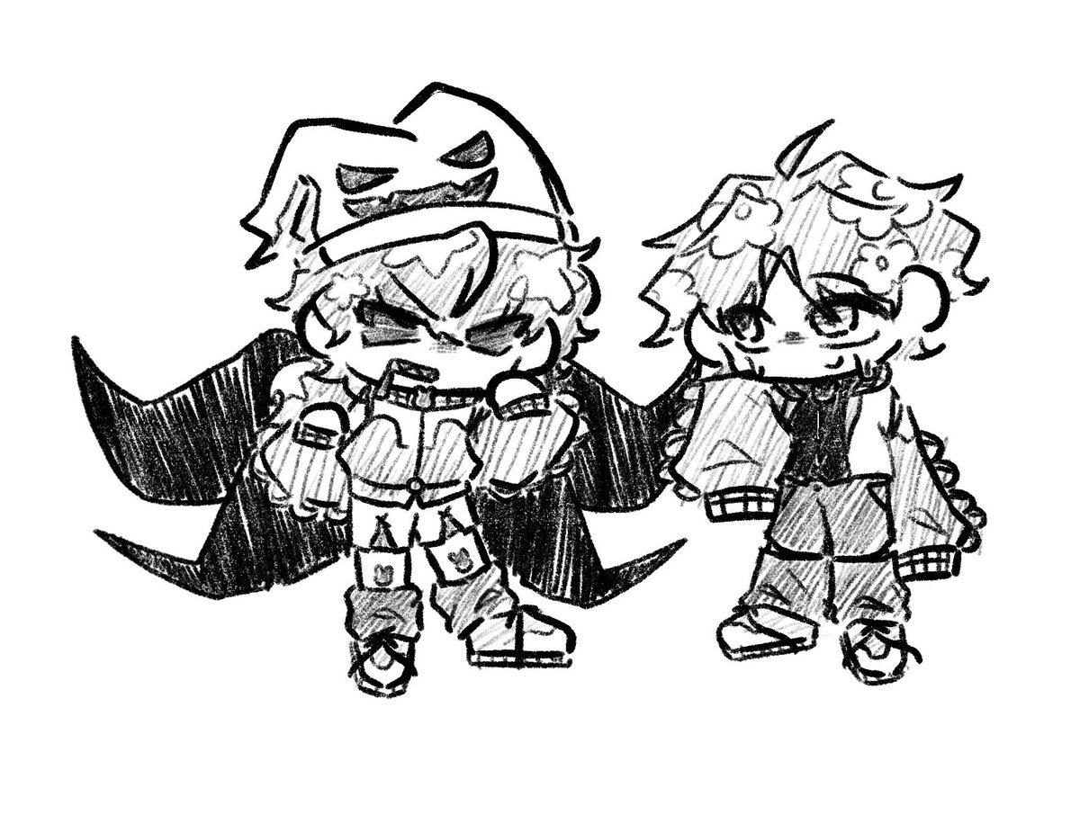 Sn1perMaskSM's tweet image. #forsaken #azure #twotime 

아주르 출시되면 커플스킨 나오겠지? 라는 이야기에 모니터링 투타임 있겠다, pppp 나오는거 아님? 라는 소리에 그려본 낙서