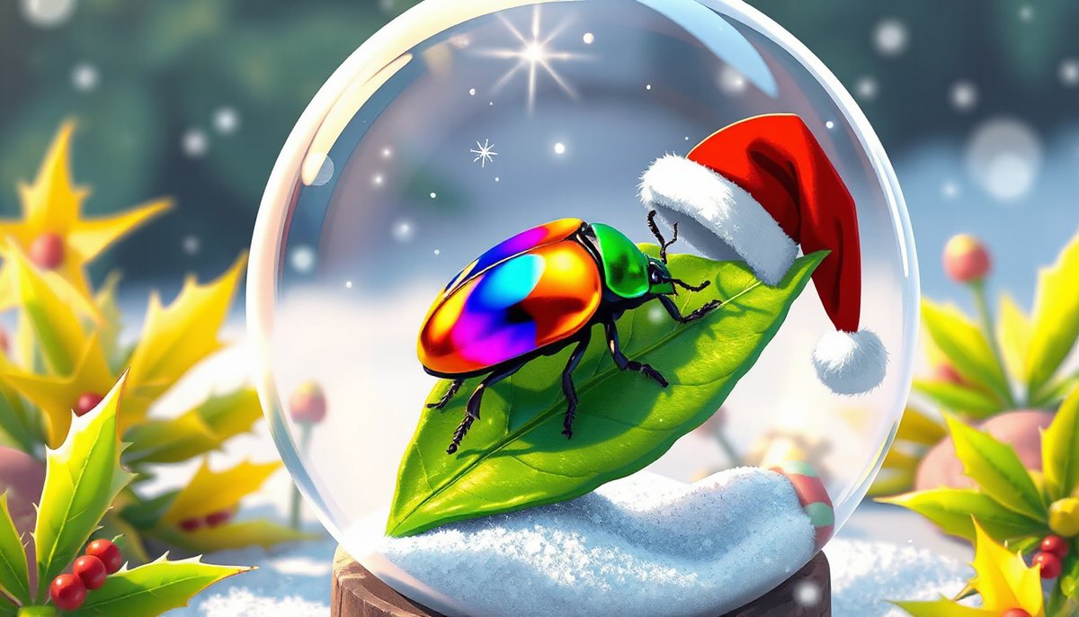BugZooInc's tweet image. Guess the HUMBUG!
Shiny like a pearl, oh so bright,
Underneath the leaves, hidden from sight.
With colors that shimmer, a dazzling delight,
In gardens they roam, a curious flight.
Who am I?

Answer: jewel beetle
#BugZoo #HolidayBugs

bugzoo.com