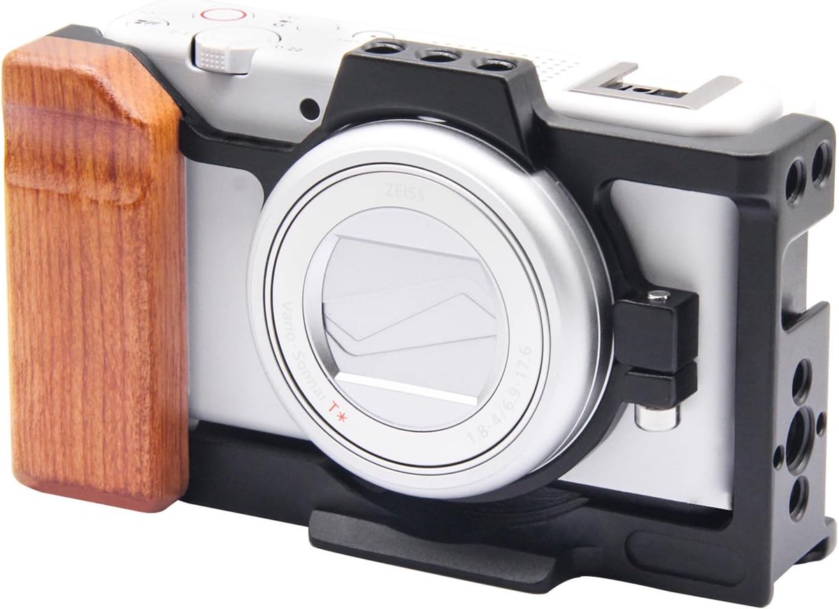 MyTrendShopper's tweet image. amzn.to/49pV6qp
Camera Cage for Sony ZV-1 II/ZV-1F / ZV-1 Camera, with Wooden Handle Grip,Equipped with 3/8 &quot;and 1/4&quot; Screw Holes and Cold Shoe Extension for Microphone/Light

#SonyCameraGear #CameraCage #ContentCreatorTools
