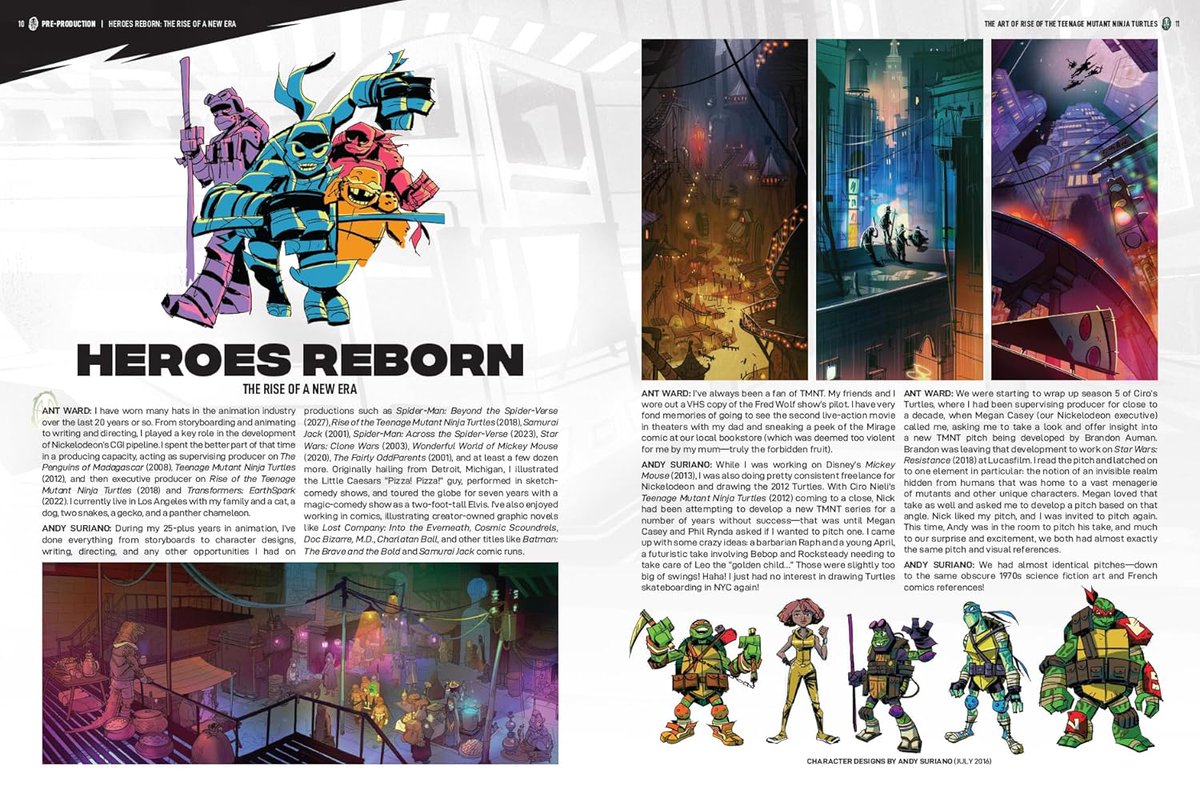 zimmerltw's tweet image. via Amazon
The Art of Rise of The Teenage Mutant Ninja Turtles sample pages
April 14, 2026
320 pages
(1/2)