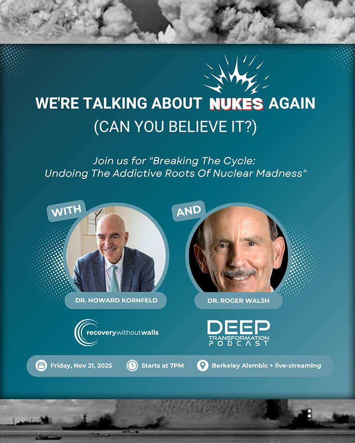 deeptransform's tweet image. Break the cycle of nuclear madness.

This Friday, join Dr. Roger Walsh &amp;amp; Dr. Howard Kornfeld for a powerful conversation on nuclear escalation, the psychology of power, and the path to lasting peace.

🎟️ Tickets: momence.com/Berkeley-Alemb…

#GlobalSecurity #NuclearDisarmament