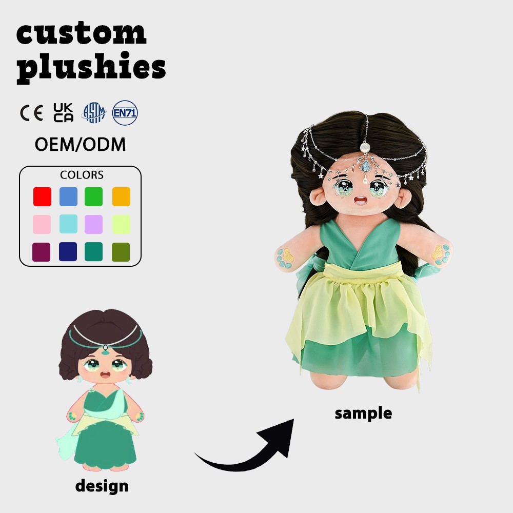 maymagic111's tweet image. ✨ Unveiling this enchanting plush doll—she’s like a little princess from a fairy tale, nestled in luxury with pearls and sapphires. That delicate headpiece, the dreamy green dress, and those soulful eyes? Total magic.  👑
#PlushDoll #FairyTaleVibes #LuxuryCollectible #CutePlush