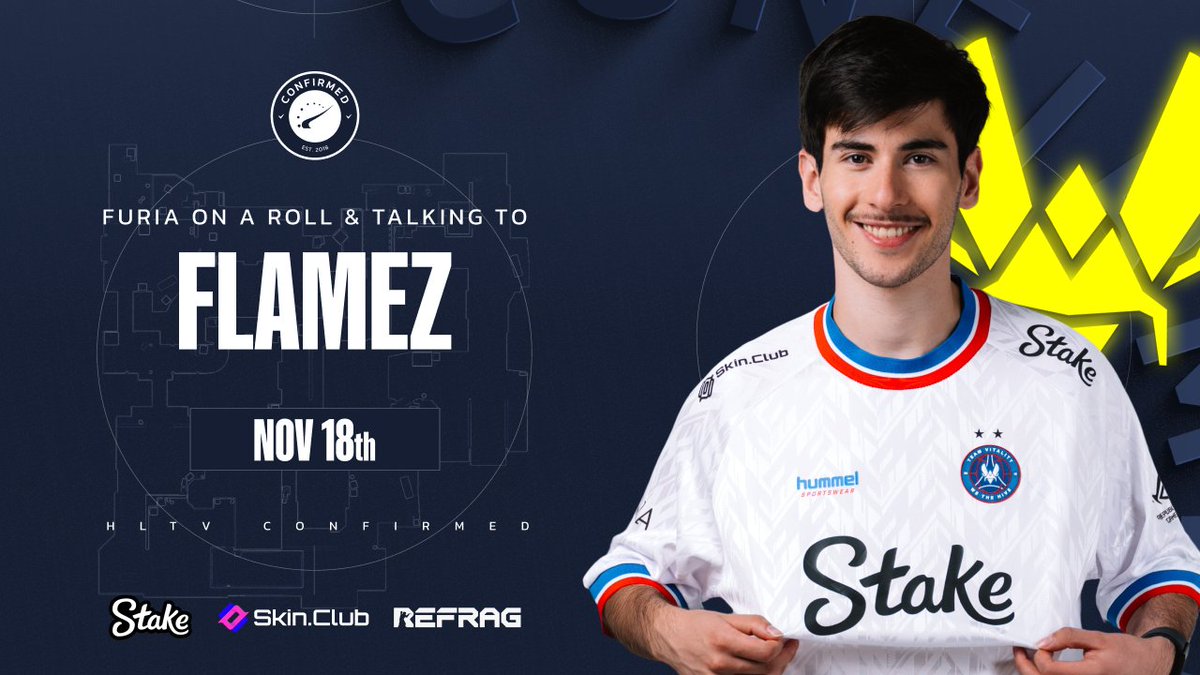 HLTVconfirmed's tweet image. 👋 @flameZcsgo is joining us for tonight&apos;s show at 20:00 CET 

We&apos;ll be catching up with him after an incredible 2025 with Vitality, and afterwards, we&apos;ll be going over last week&apos;s news + BLAST Rivals

Watch us on Kick | @Stake
 📺 kick.com/hltvorg