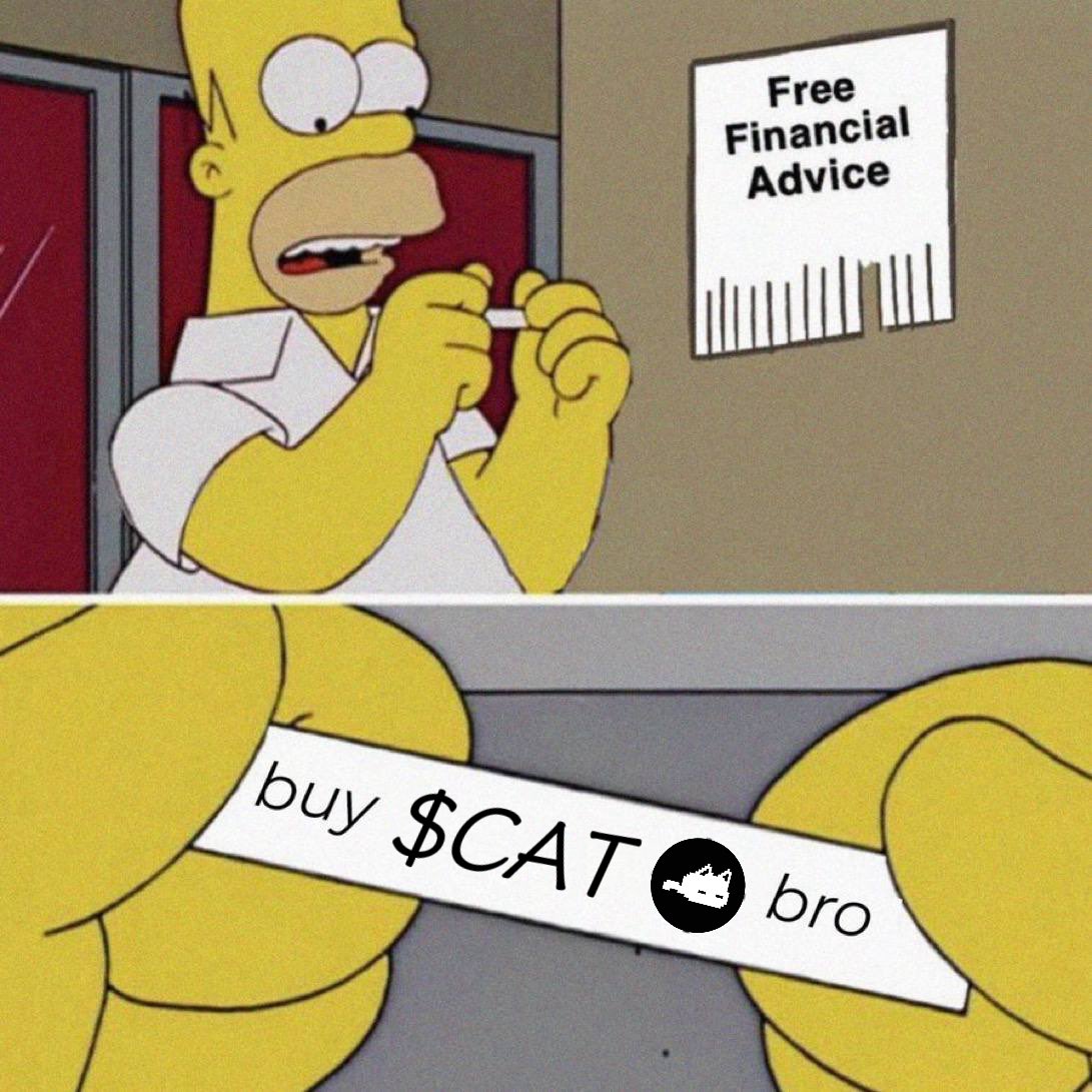 亏麻了吗？？旁白哥给大家送点温暖～

🎁 抽奖 210 $CAT *5(价值50U)
✅ 点赞-转发-关注 <a href="/yiPangbai/">一旁白.x</a> <a href="/AICAT_CN/">CAT 中文社区</a> <a href="/CTO_Cats/">$CAT Community</a> 
✅ 加入翻身俱乐部：
t.me/pangbaiClub

✍️ 评论Sol地址+“不是 $DOGE 买不起，而是 $CAT 更有性价比！”

Sol行情不断下跌， $CAT 还能保持横盘稳步上涨，算是 <a href="/Pumpfun/">pump.fun</a>