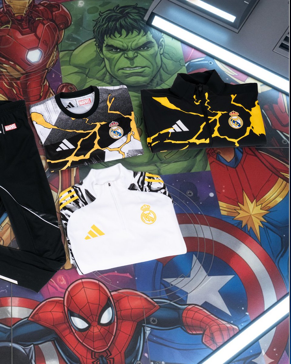 🛡️ <a href="/adidasfootball/">adidas Football</a> x <a href="/realmadrid/">Real Madrid C.F.</a> x <a href="/Marvel/">Marvel Entertainment</a> 🛡️

Sudaderas, camisetas, track tops… piezas pensadas para quienes viven el fútbol con espíritu indestructible.

¿Preparado para unirte a los Vengadores? 🦸

🔗 Disponible ya en Fútbol Emotion.

--

#adidasfootball #realmadrid #marvel