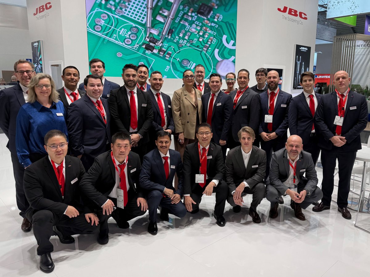 #PRODUCTRONICA2025 is officially happening!
Our #JBCteam is excited to welcome you at Booth 235, Hall A4, where innovation, precision, and passion for soldering come together.

📍 Booth 235 – Hall A4
📅 Messe München

We can’t wait to see you there!

 #handsoldering #JBCTools