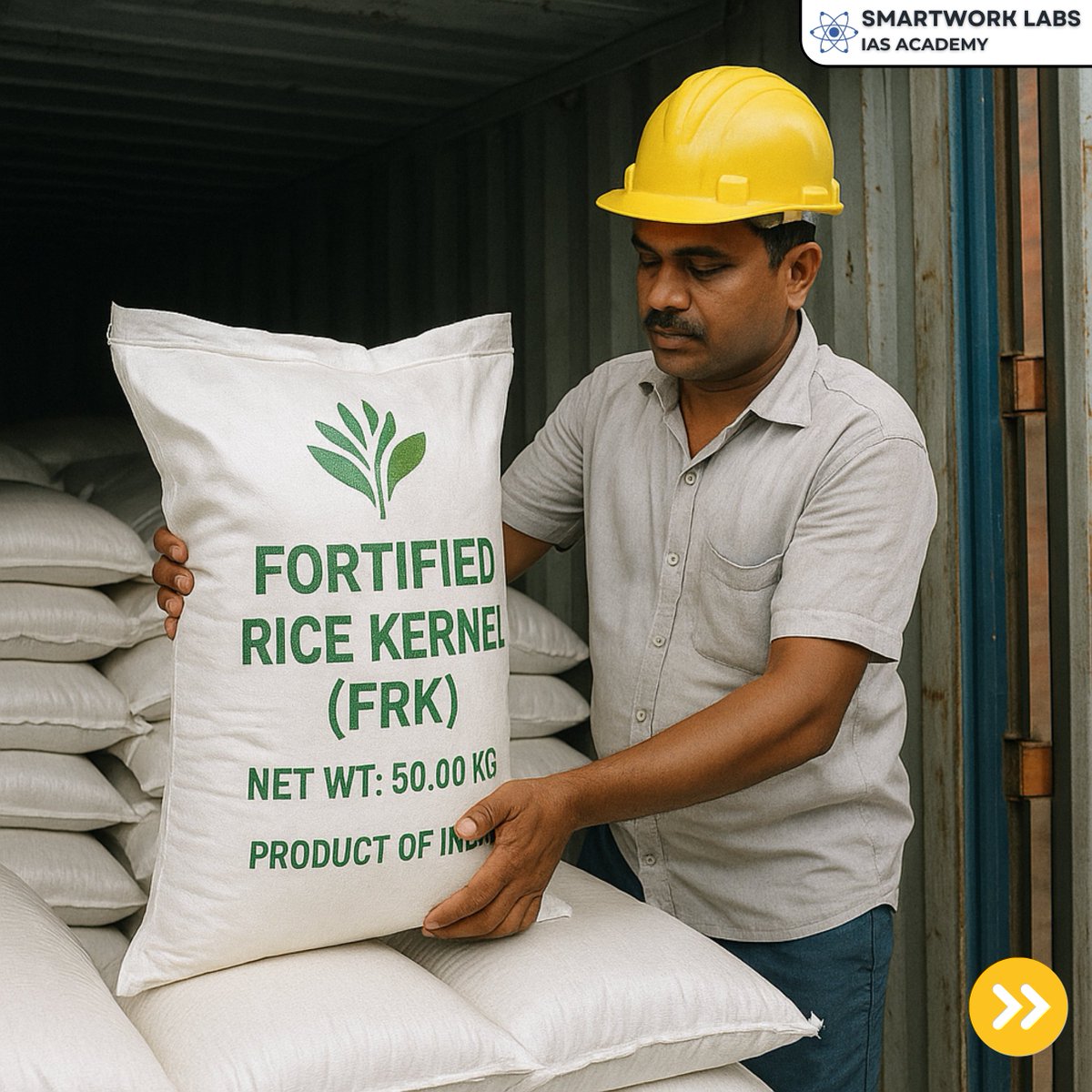 Smartwork_Labs's tweet image. India ships its first-ever 12 MT Fortified Rice Kernel (FRK) from Chhattisgarh to Costa Rica, enabled by APEDA — a boost to India’s fortified food exports and global nutrition mission.
#FRK #APEDA #FoodFortification #AgriExports #Chhattisgarh #CostaRica