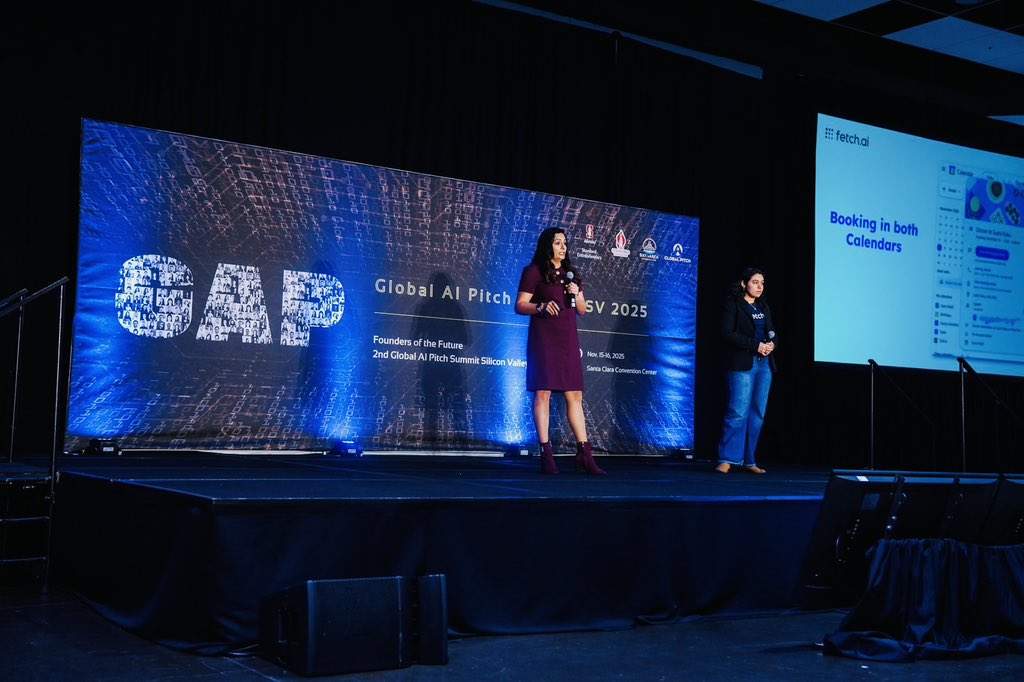 WSana81's tweet image. My keynote “Your agent deserves a Spotlight” 🔦showcased power of @Agentverse_ai for Search and Discovery of Agents at Silicon Valleys 2nd Global AI Pitch Summit 

Hosted by @Stanford Entrepreneurs, Stanford Founders and @BFC_Global with great lineup of speakers including Sam…