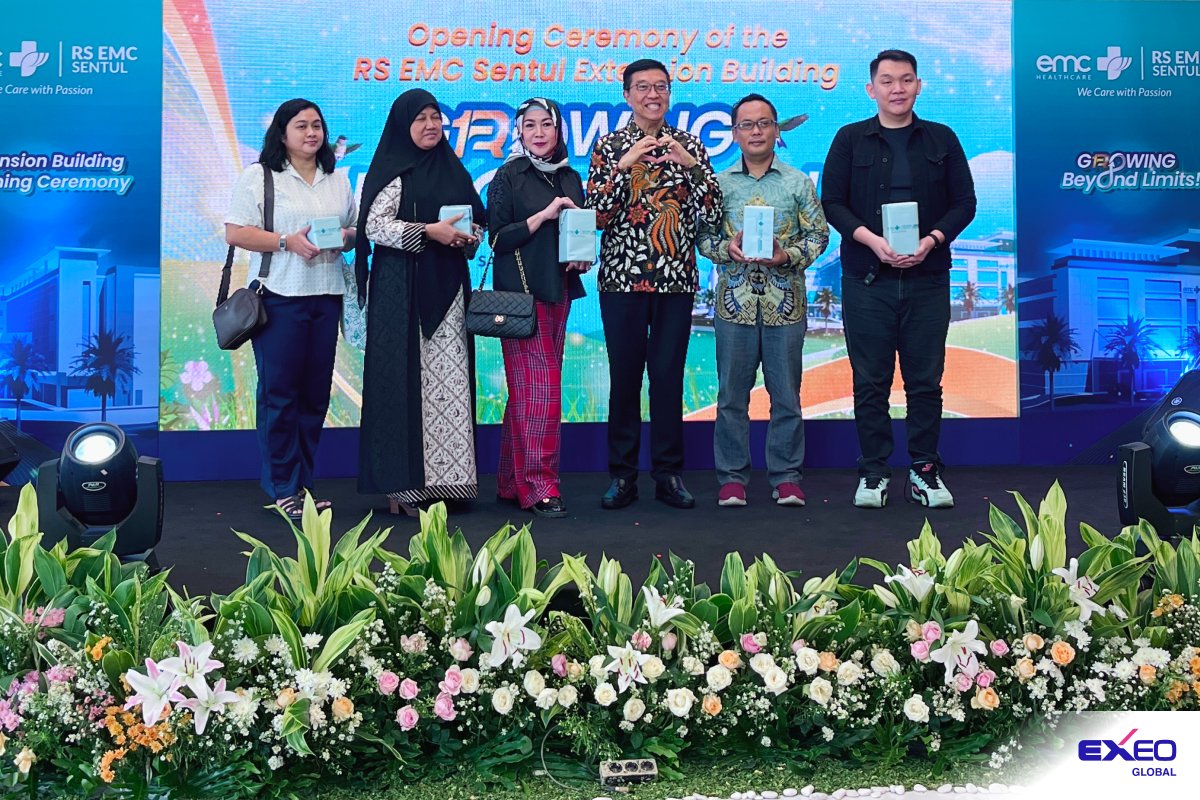 EXEOGlobalHQ's tweet photo. Proud to share that #dhost, an #EXEOGlobal company, supported the grand opening of the new #EMC Sentul Hospital building by ensuring seamless signal coverage and deploying the DMP #Mapxus solution to enhance #connectivity and smart facility management. https://t.co/smBEnO9Zml