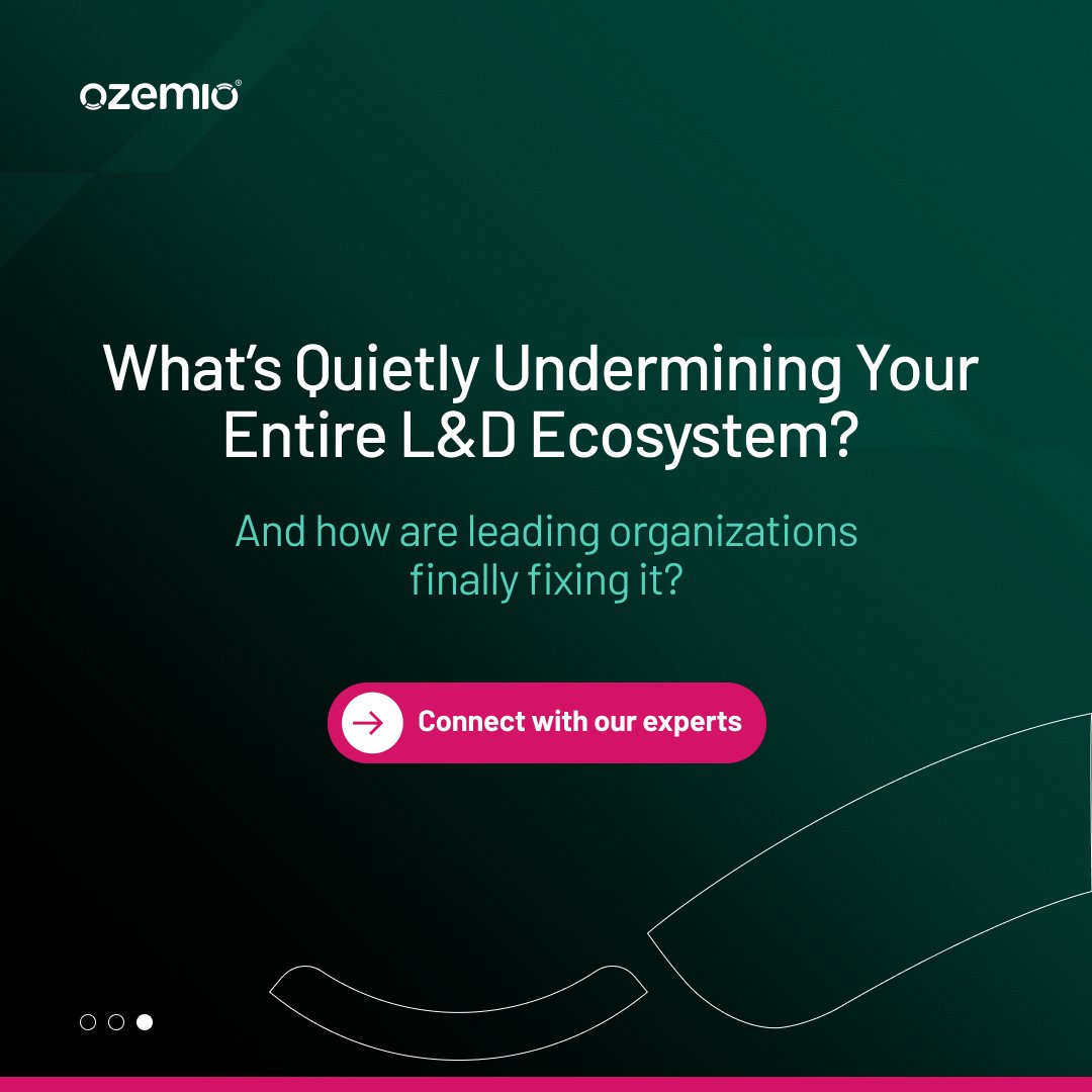 Ozemiosolutions's tweet image. Your training may look successful on paper —
but there’s a silent gap that’s weakening real-world performance.

Connect with our experts to uncover the missing link holding back long-term skill mastery.
ozemio.com/contact-us/

#effectivetraining #learningecosystem #ozemio