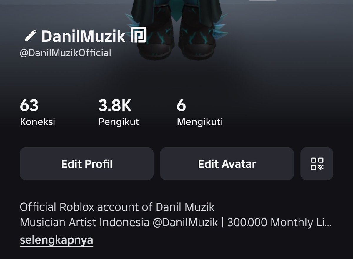 DanilMuzik's tweet image. has met the requirement of 100 thousand monthly listeners on Spotify, but in fact it has not been verified on Roblox 🥲.
!roblox

@Roblox @Roblox_RTC @roblox_fess #ROBLOX #RobloxDev #robloxverified