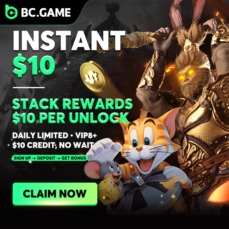 bcgame's tweet photo. DOWNLOARD BC GAME, GET INSTANT 10$