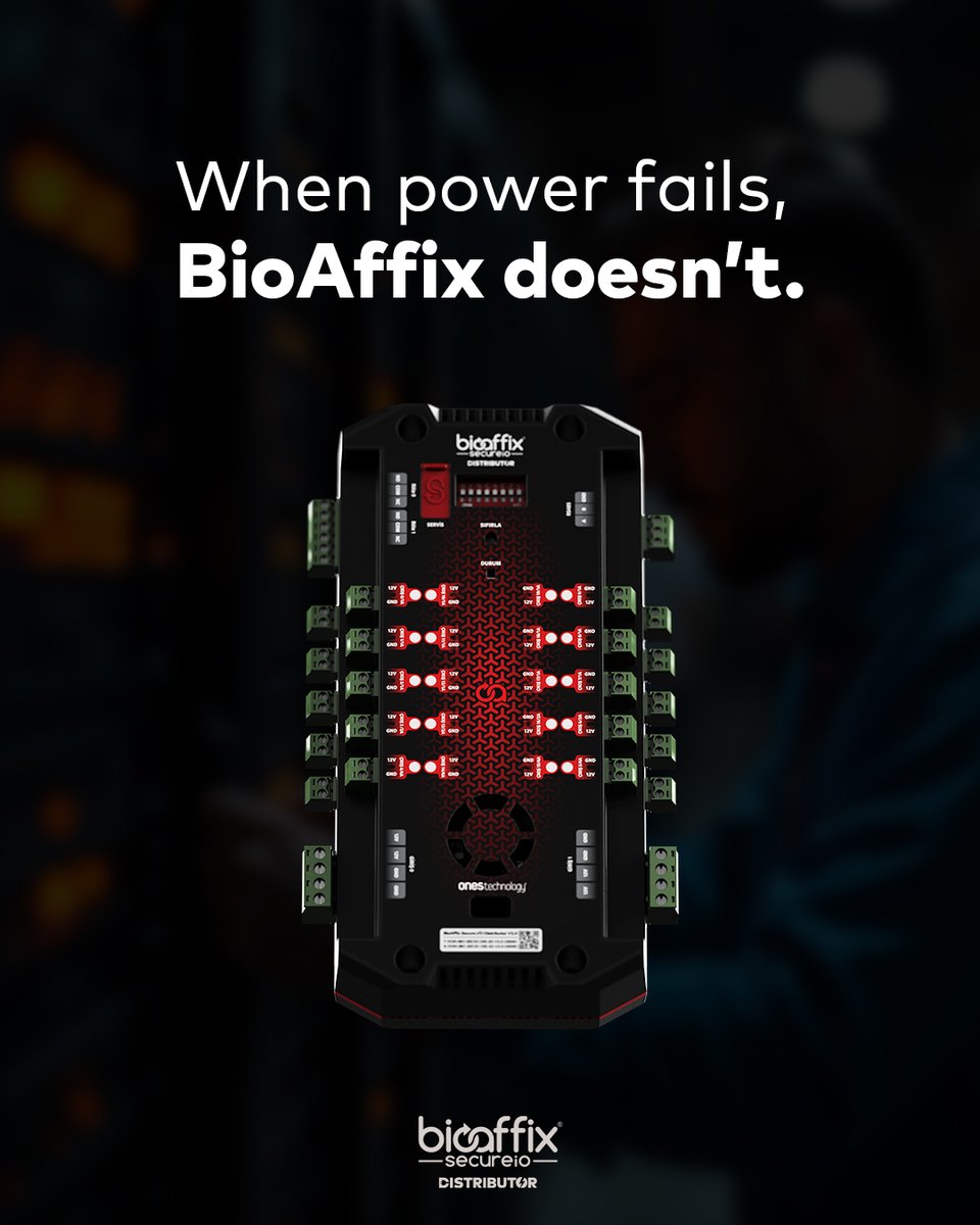 bioaffix's tweet image. A single short circuit can render even your most advanced security infrastructure instantly useless.
More details: bioaffix.com/.../bioaffix-s…
#AccessControl #PhysicalSecurity #BioAffix #SecurityInnovation #PDU
