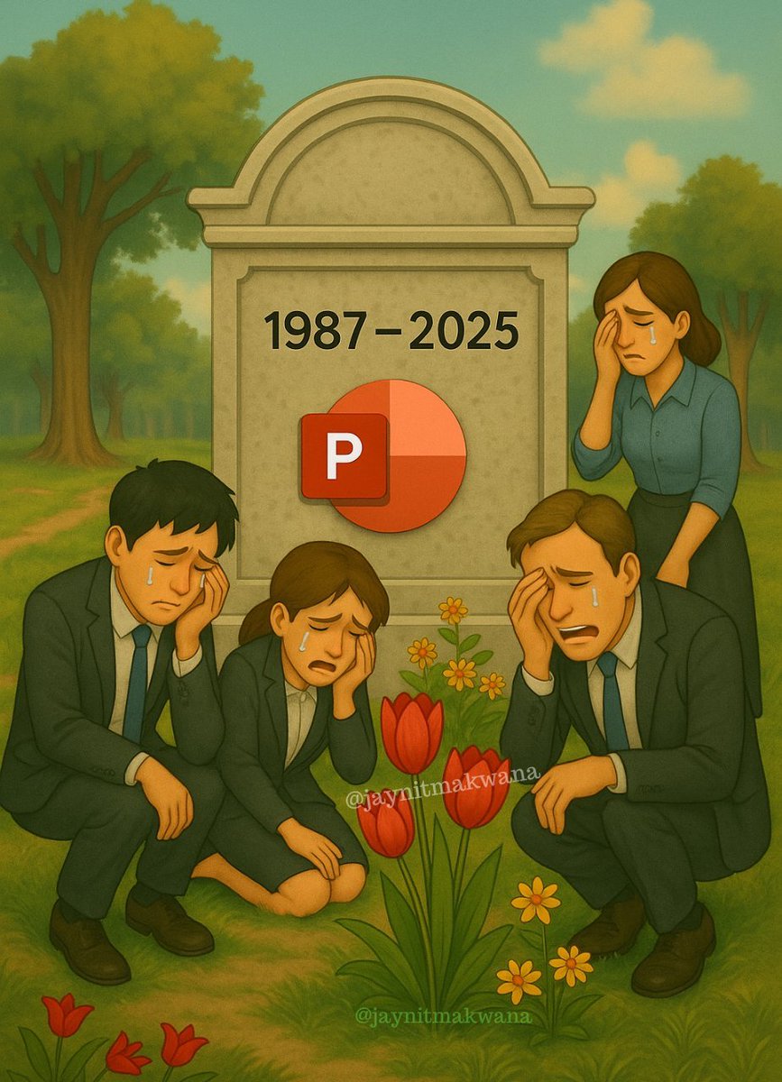 🚨BREAKING: AI just killed PowerPoint.

You don’t need templates, design tweaks, or sleepless nights anymore.

AI builds entire decks pitch-ready, brand-matched, and beautifully structured from a single prompt.

Idea in → presentation out.

Here’s how it works 👇