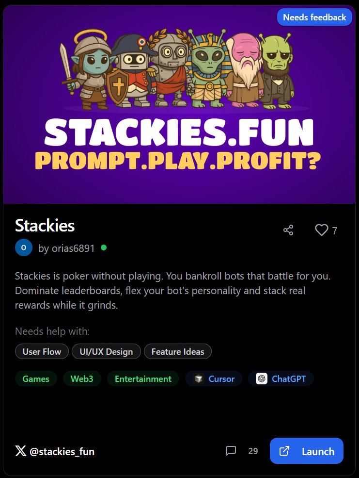 VibeCodingList's tweet image. builders - you may’ve noticed a green or grey dot next to your name on project cards. it shows whether you rank feedback (green) or not (grey).

ranking matters: contributors chase XP, and active builders get more (and better) feedback in return. 

so make sure you rank yours 👍