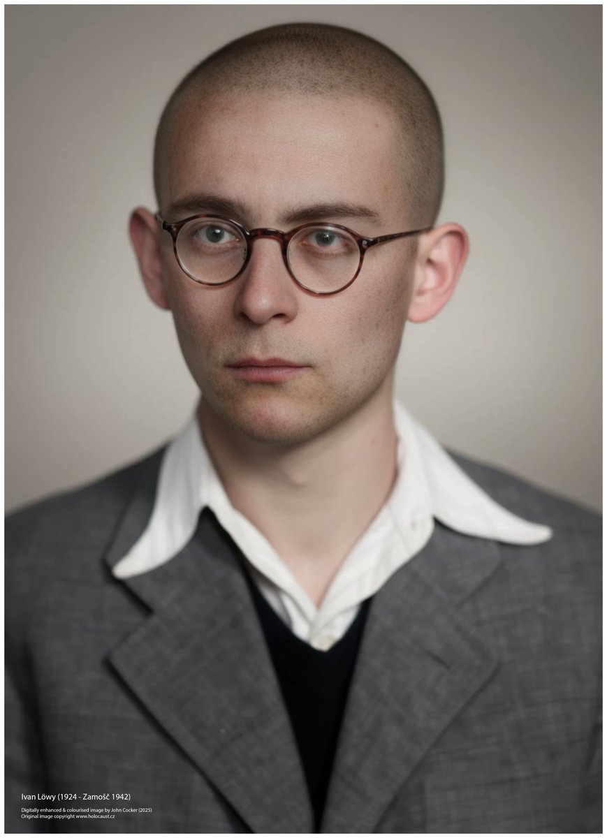 On this day in 1924, a Czechoslovak Jewish boy was born. On the 24 Apr 1942 he was deported to Theresienstadt with his parents and sister (15) and on the 28 Apr 1942 to the Zamošč Ghetto. They perished in the Shoah. His name was Ivan Löwy