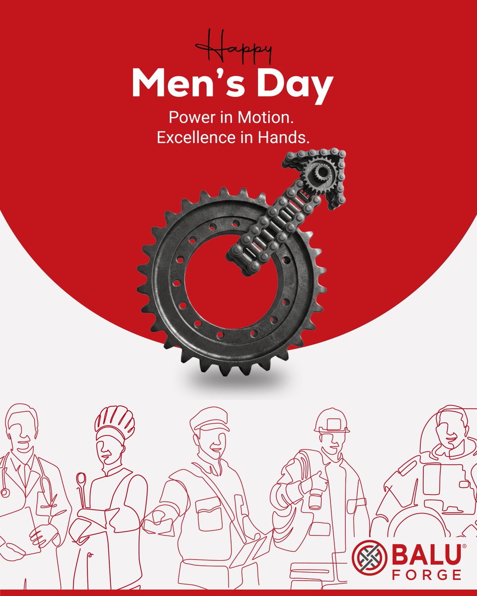 BaluForge's tweet image. Men who engineer precision. Men who forge excellence. 
Celebrating the hands that craft power at Balu Forge.

#BaluForge #MensDay #EngineeredStrength #ForgedPrecision