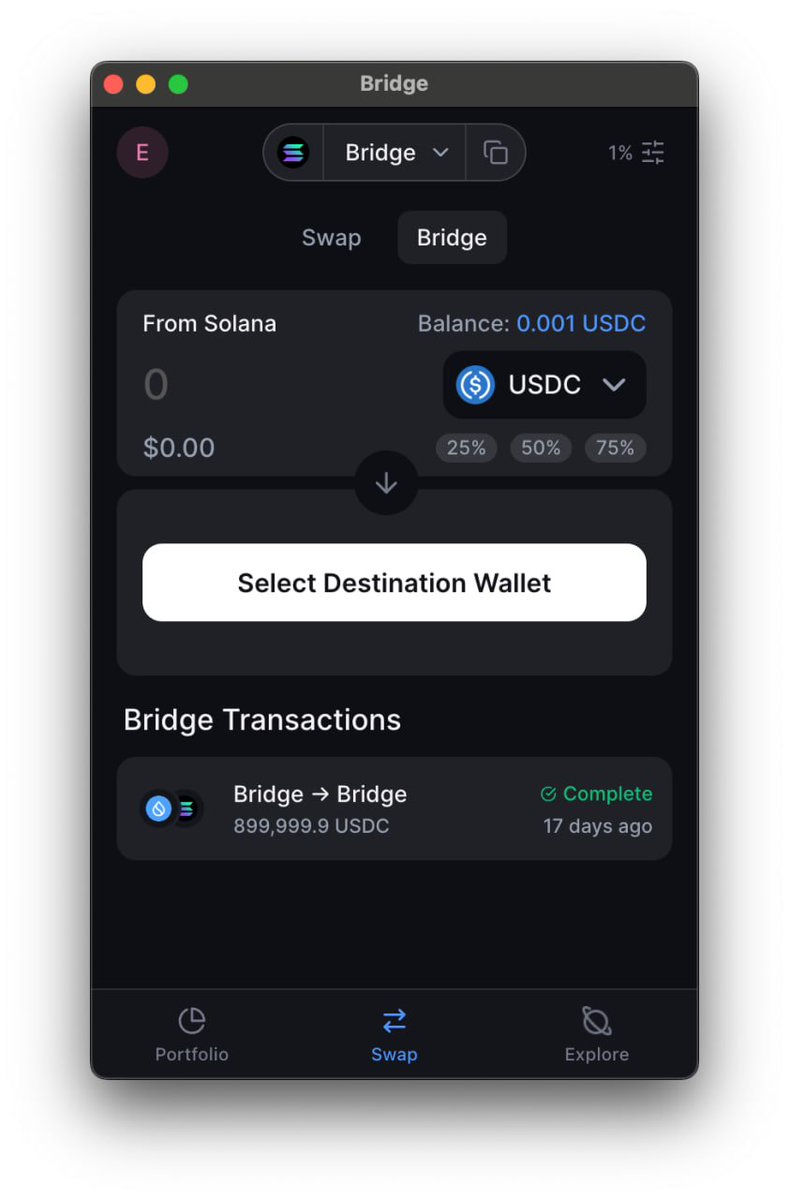 armaniferrante's tweet image. Checkout the new bridge tab that shows you all your bridge history, links you to bridge explorers, and allows you to resume bridged transactions if they get paused for any reason.