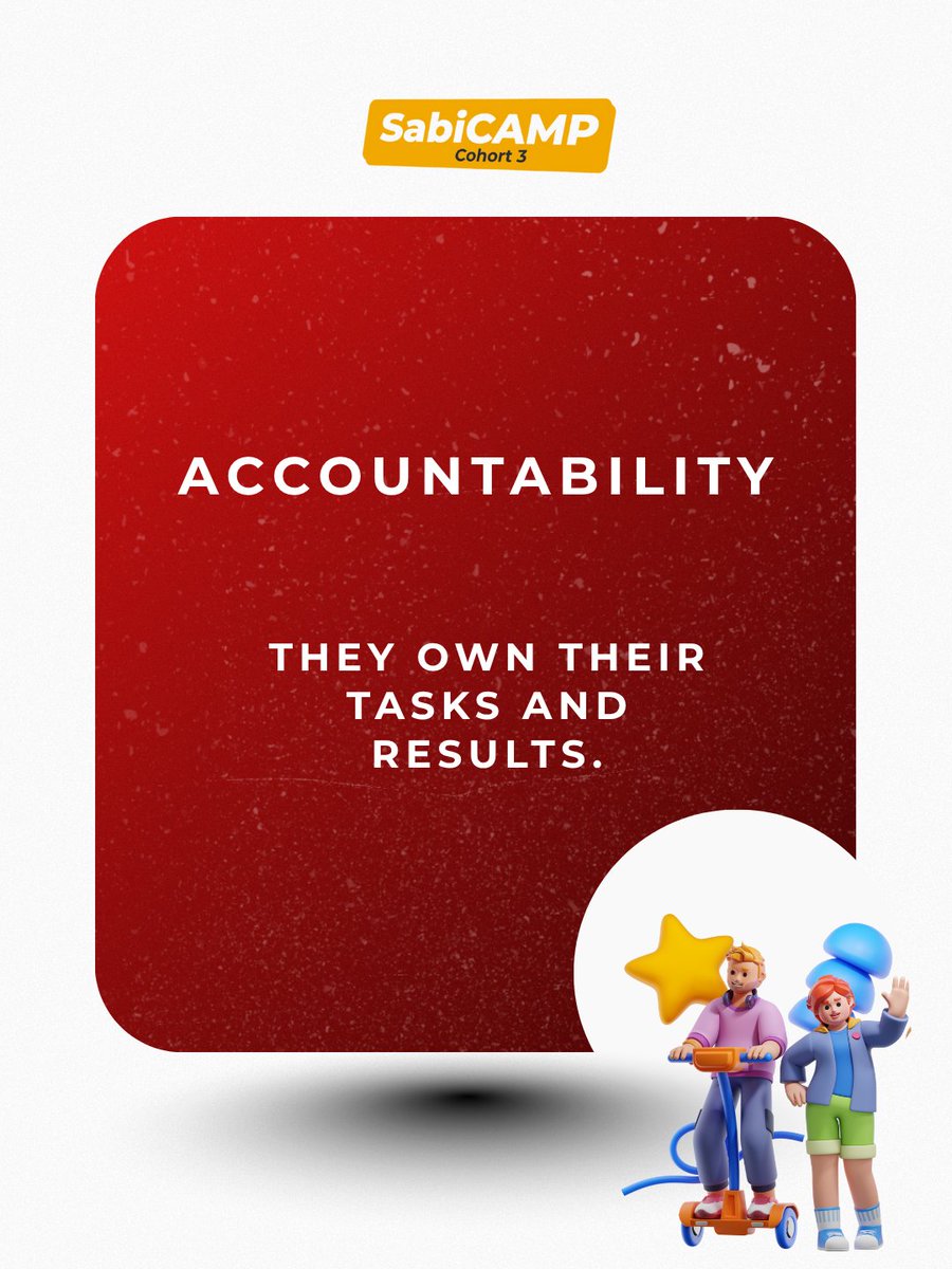 SabiCliq's tweet image. Being proactive starts small. The third trait is what separates talkers from doers....
 Which trait comes easiest to you?
#SabiCAMP #ProactiveMindset #CareerGrowth #SabiCliq