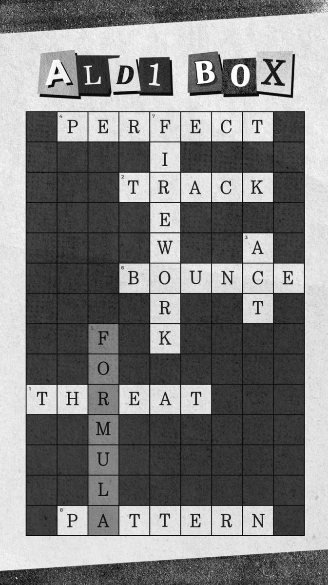 wonk0chan's tweet image. นอกจากคำว่า “FORMULA”
📂 Perfect — สมบูรณ์แบบ
📂 Firework — ดอกไม้ไฟ
📂 Track — ร่องรอย / เส้นทาง / แทร็ก (เพลง)
📂 Bounce — เด้ง
📂 Act — การกระทำ
📂 Threat — ภัยคุกคาม
📂 Pattern — แบบแผน

กำลังสปอยล์อะไรเกี่ยวกับเพลงอยู่อ๊ะเปล่าน้อ 👀

( #ALPHADRIVEONE #ALD1 #알파드라이브원 )