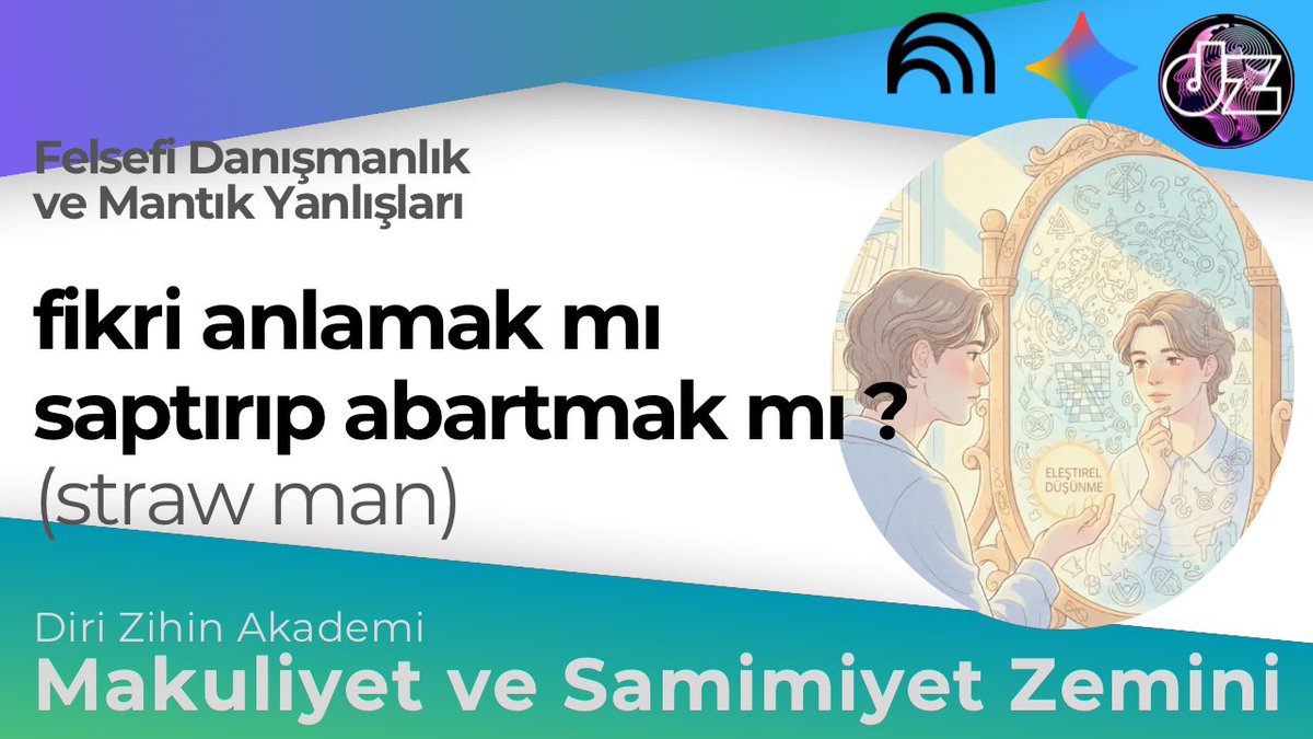 zihin açar. 

MANTIK YANLIŞLARI ve FELSEFİ DANIŞMANLIK: 

SAMAN ADAM/KORKULUK TUZAĞI

👇🏼
✅

youtu.be/jZc093cRfPQ
