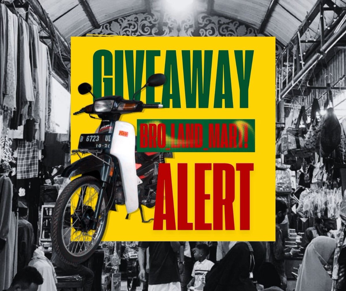 bro_land_mart's tweet image. We’re giving out Giveaway for 2 lucky winners to explore @bro_land_mart before the crowd!

🔴 Follow @bro_land_mart
🟡 Rep tweet ini with ur preferred slot (M/F) + tag 5 temen
🟢 RT tweet ini + tweet di pinned

Close: 19 Nov (20:00 GMT+7)
Ready to shop ‘til you drop, cuy? 💨