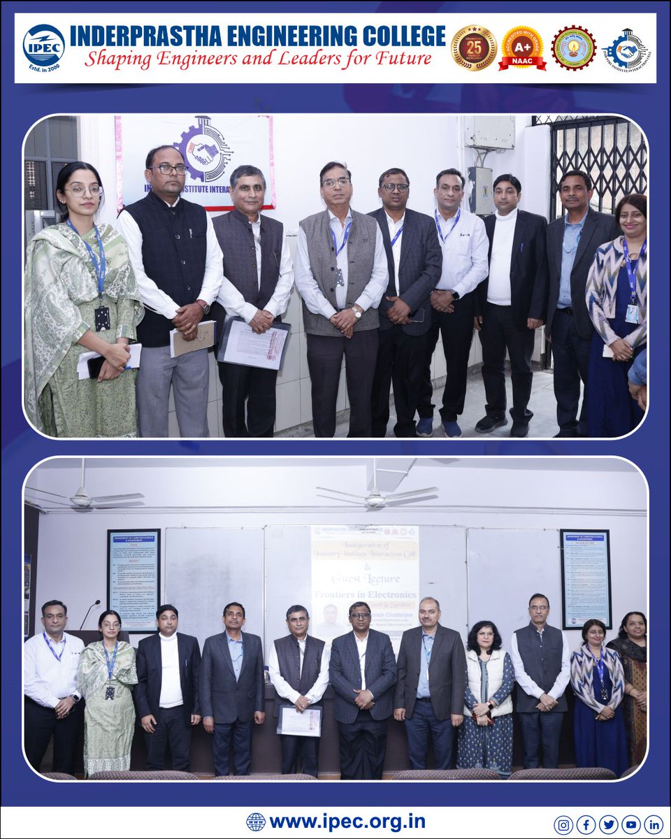 ipecgzb's tweet image. IPEC proudly inaugurated the Industry Institute Interaction Cell (IIIC) with our honorable Chief Guest Shri Debashish Chatterjee, Consultant – Central Electronics Ltd. &amp;amp; Ex–R&amp;amp;D Advisor – Bharat Electronics Ltd.
#IPEC #IPEC30 #IPECGhaziabad #IIIC #IndustryInstituteInteractionCell