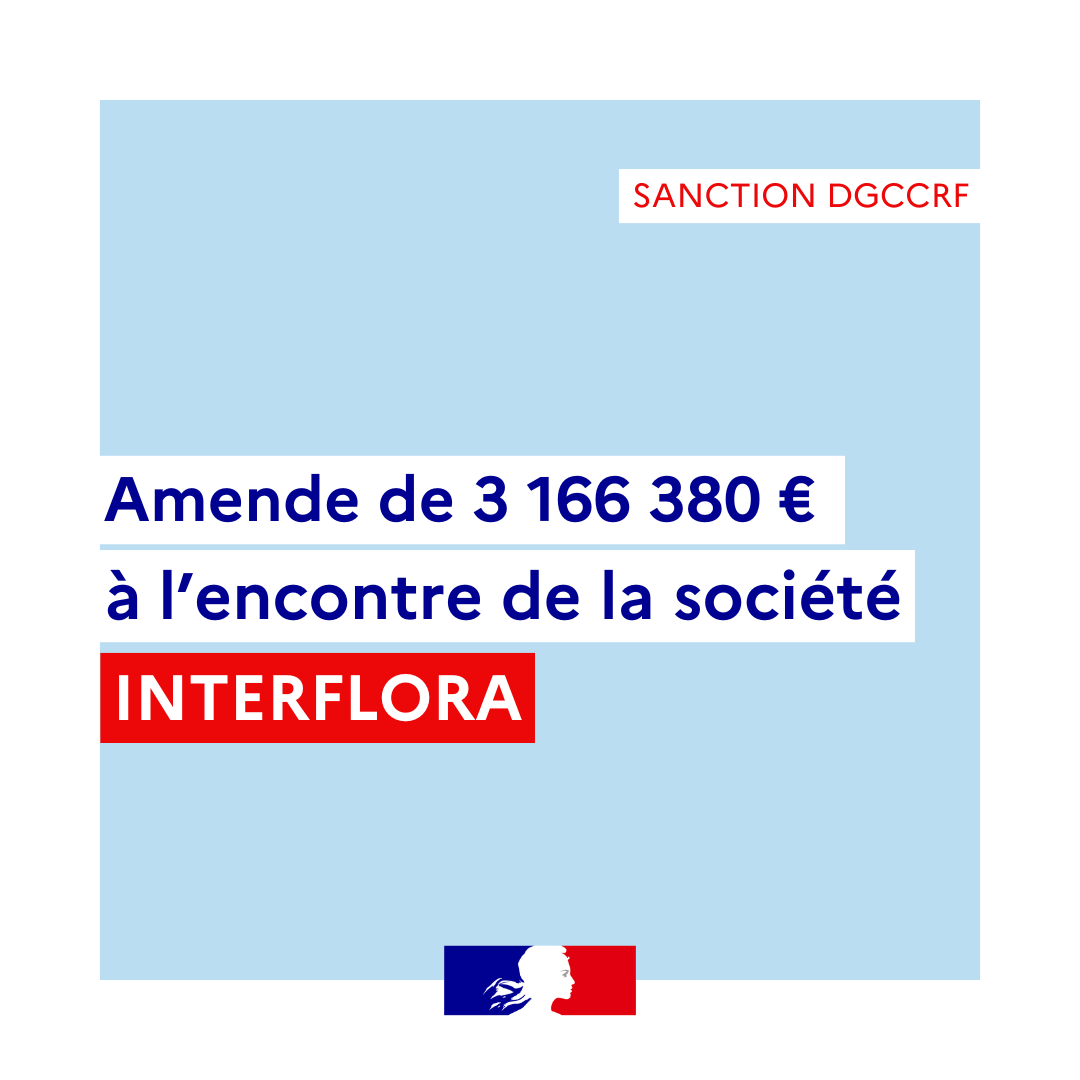 dgccrf's tweet image. ⚠️ La DDPP69 prononce une amende de 3.166.380€ à l&apos;encontre de la société INTERFLORA pour facturation d’une option sans consentement exprès du consommateur lors de commandes en ligne et absence d’information des consommateurs sur BLOCTEL
👇
economie.gouv.fr/dgccrf/laction…