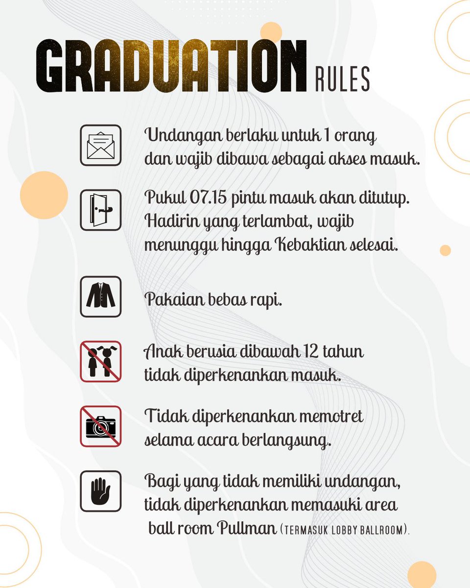 🎓 INFO Wisuda UKRIDA 2025 🎓

Kami mengundang seluruh wisudawan untuk hadir dalam perayaan kelulusan:

📅 Jumat, 21 November 2025
⏰ 07.30 – selesai
📍 Pullman Ballroom, Central Park Jakarta

Sampai bertemu di hari kelulusan. Selamat merayakan pencapaian terbaik kalian! ✨