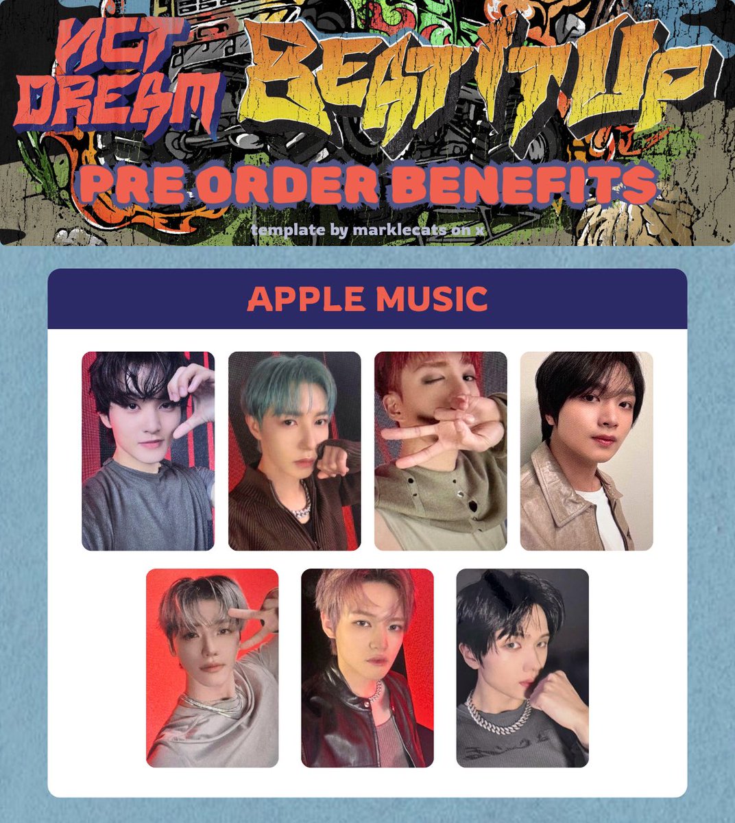 nct dream 6th mini album 'beat it up' pre order benefit photocard