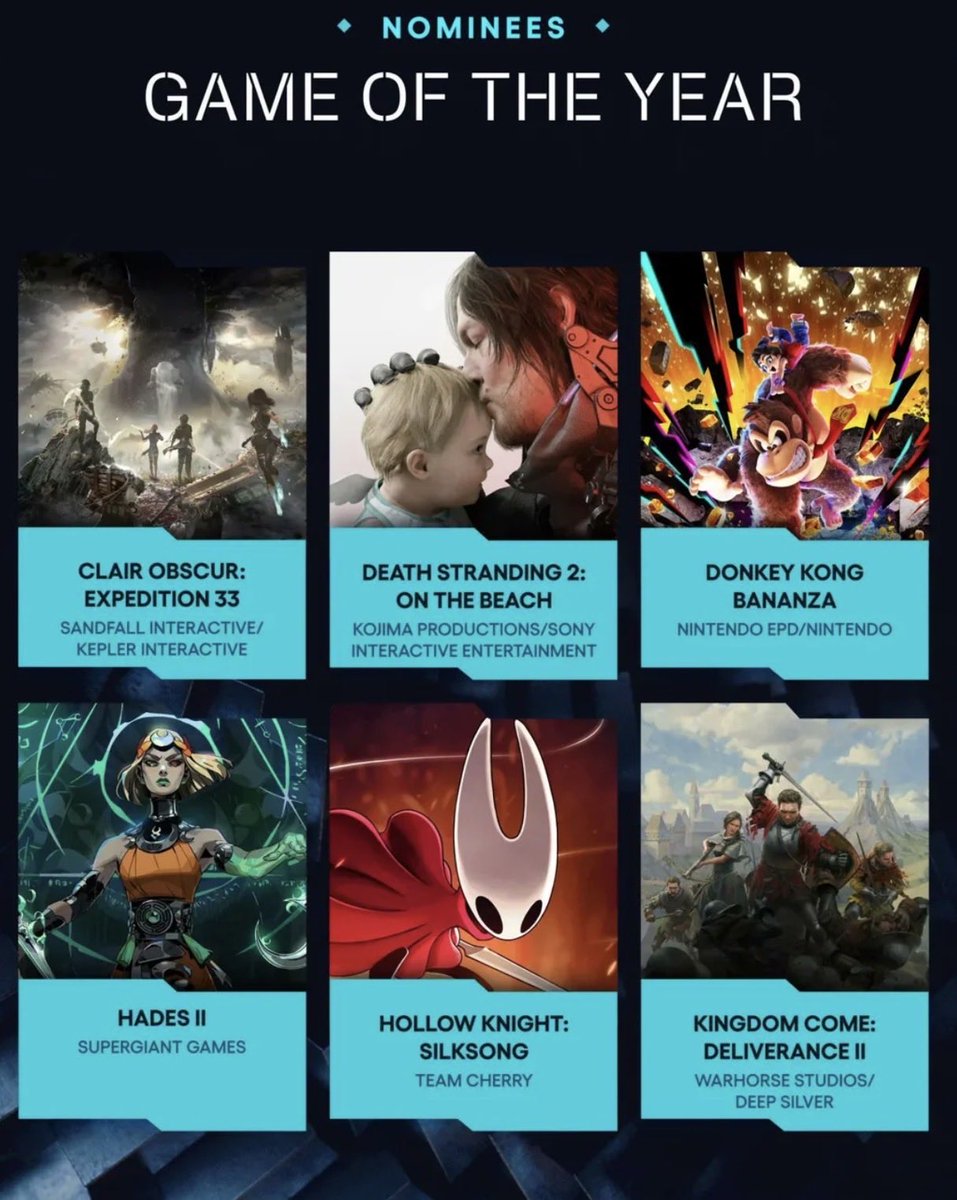 hypercube82's tweet image. So the GOTY 2025 nominee just casually decided to be better than 90% of the industry.

Like, cool, thanks for raising the bar again while the rest of us are still respawning. 🎮🔥

Alright, gamers; sound off:
➡️ What games have you actually played this year?
➡️ And which ones got…