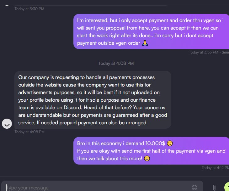 Chik_Asu's tweet image. Scammer on Vgen surely something sometimes