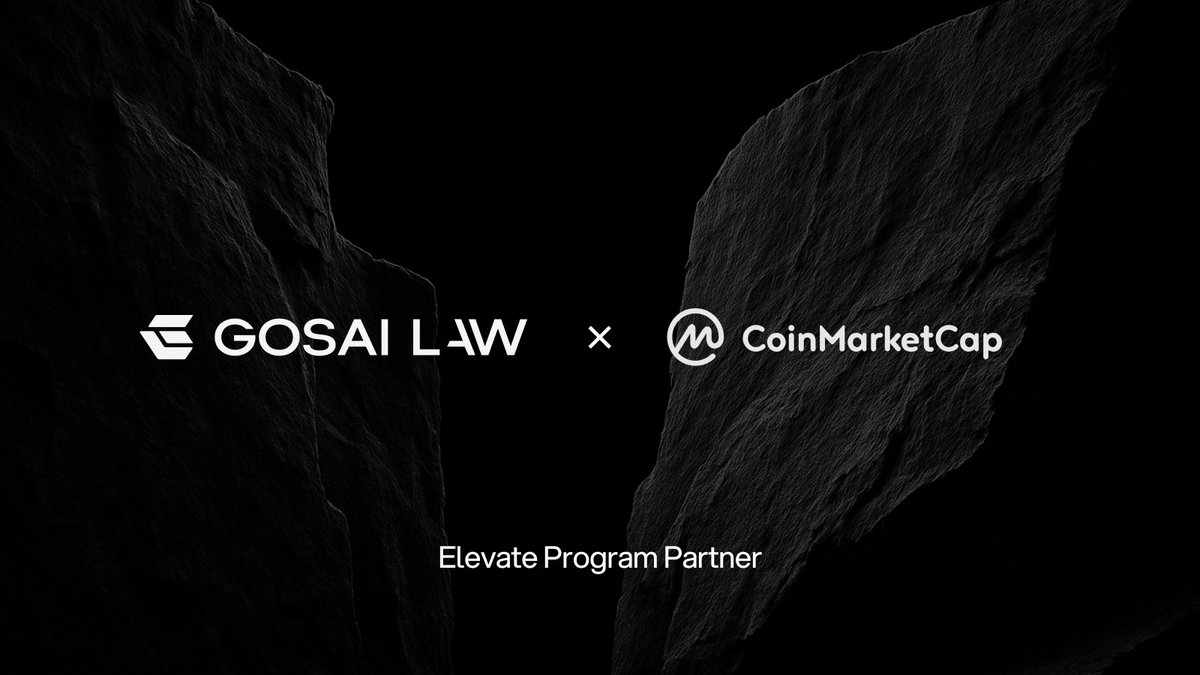 gosai_law's tweet image. Huge news. @CoinMarketCap Labs is officially joining Elevate.

Every great project requires a clear legal framework and global distribution above all else. Together, we deliver both.

Through Elevate, projects now unlock:
• CMC Labs’ accelerator and ecosystem
• Massive…