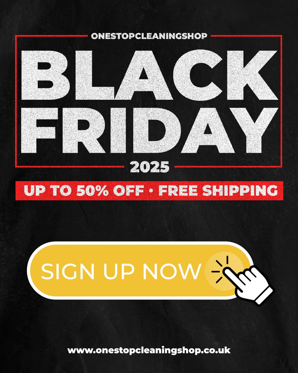 OSCSuk's tweet image. 📢📢📢
Our #BlackFriday event starts IN 3 DAYS for our early-bird sign ups...
Enter now for your chance to WIN a Numatic PPR170 Vacuum!

Sign Up Now - tinyurl.com/oscsBF25 👀

Follow our page for more details of our best-ever deals!

#SignUp #EarlyBird #WIN #Competition