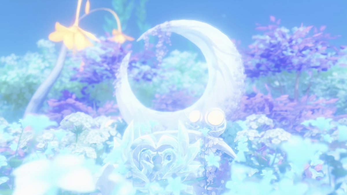 月と共に咲く花々。#塵歌壺