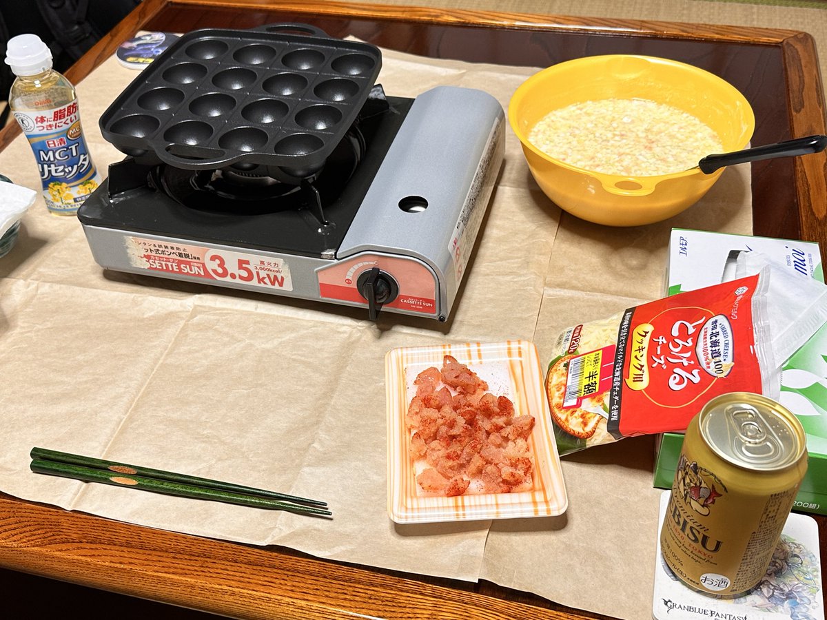 たこ焼き！（なおタコは無い）