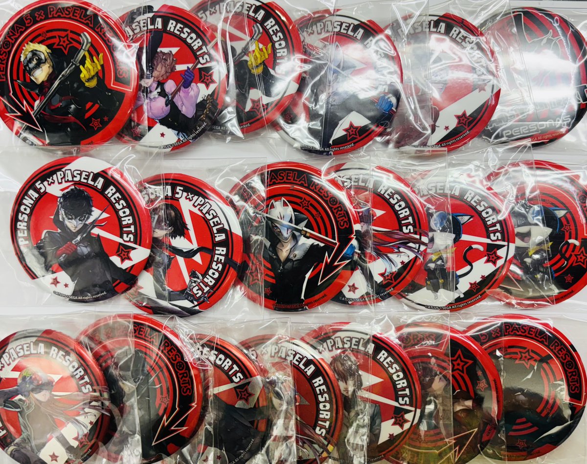 ペルソナ5　缶バッジ　ジュスカロ ペルソナ5 ジュスカロ 缶バッジセット - メルカリ