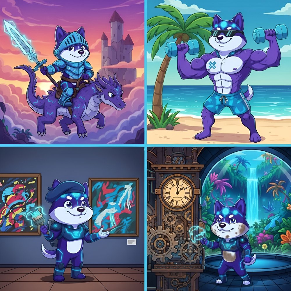 AnyInuCoin's tweet image. Every meme has one job.
$AI - @AnyInuCoin has many:

⚔️ Brave enough to ride dragons
💪 Strong enough to survive FUD
🎨 Creative enough to shape a culture
🕰️ Early enough to change the future

This isn’t just another dog picture...
It’s a preview of what $AI can become across…