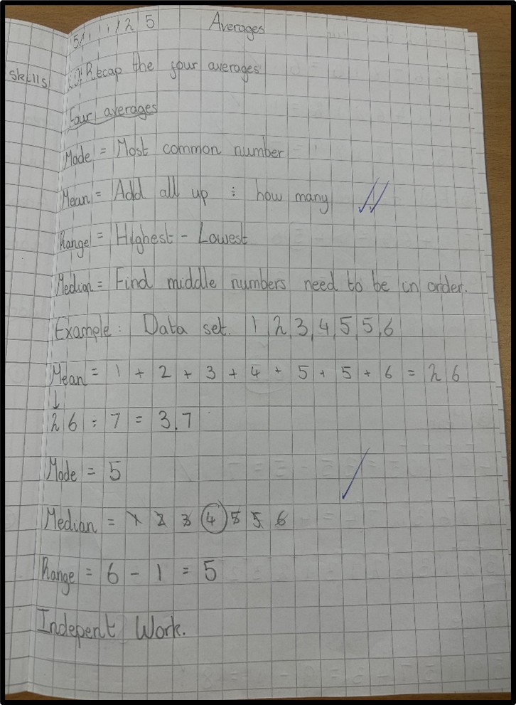 TrinityNCL's tweet image. Year 11 have been working hard preparing for their #FunctionalSkills exams! 📚✨
Practice papers showed we needed a refresher on the four averages—mode, mean, median &amp;amp; range—so we tackled them together before trying them independently.
Great effort, Year 11! 💪👏