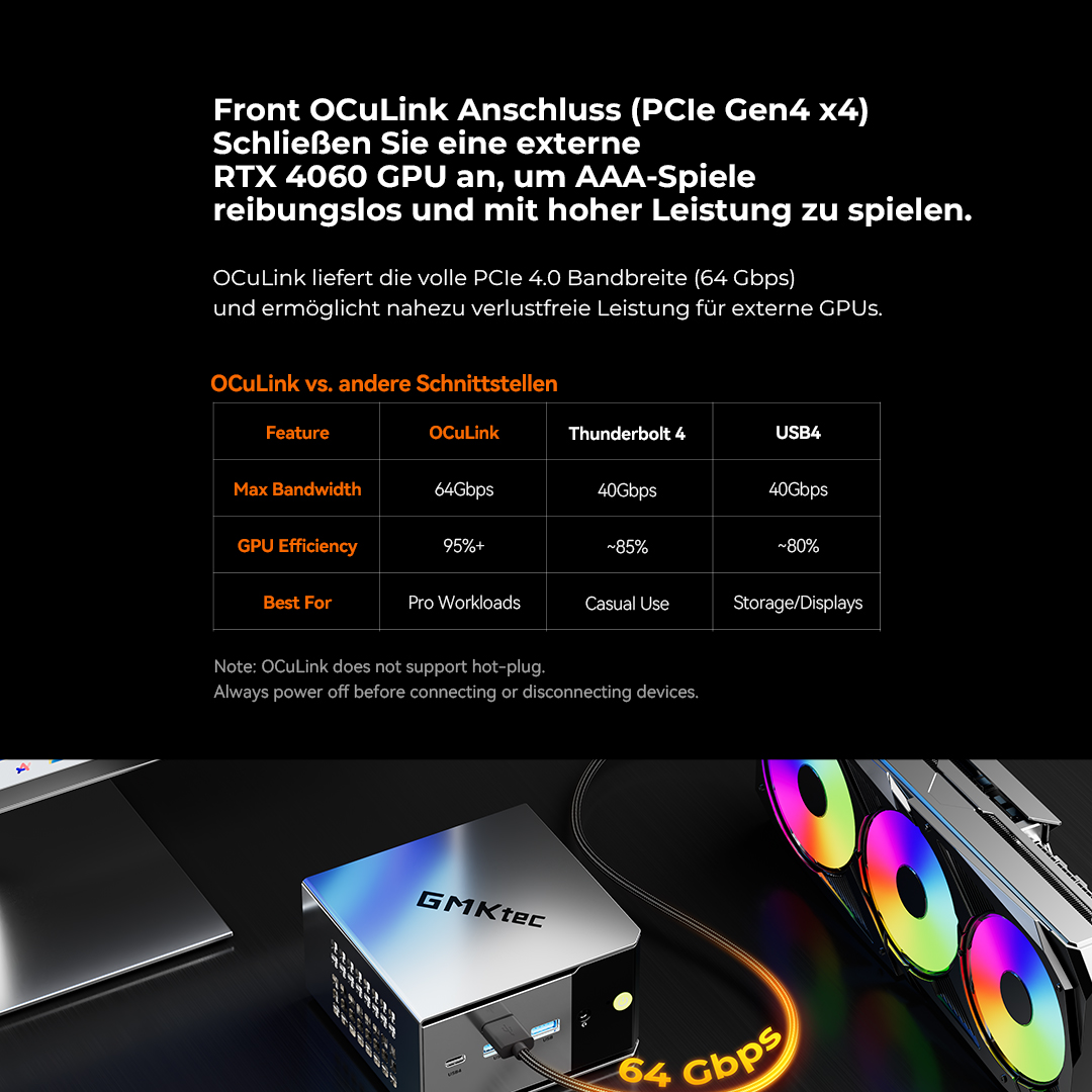 GMKtec_Europe's tweet image. 🚀 GMKtec M8 — Taschenformat, Rundum Mini-PC
Ryzen™ 5 PRO 6650H | Radeon™ 660M | 16GB LPDDR5X | Dual M.2 SSD | ❄️ Max. 40W TDP |🎮 OCulink-fähig 
💸 16GB+512GB → 299,99 € | 16GB+1TB → 329,99 €
💡 Code M815OFF → save 15 €
👉 de.gmktec.com/products/gmkte…
#GMKtec #M8 #MiniPC